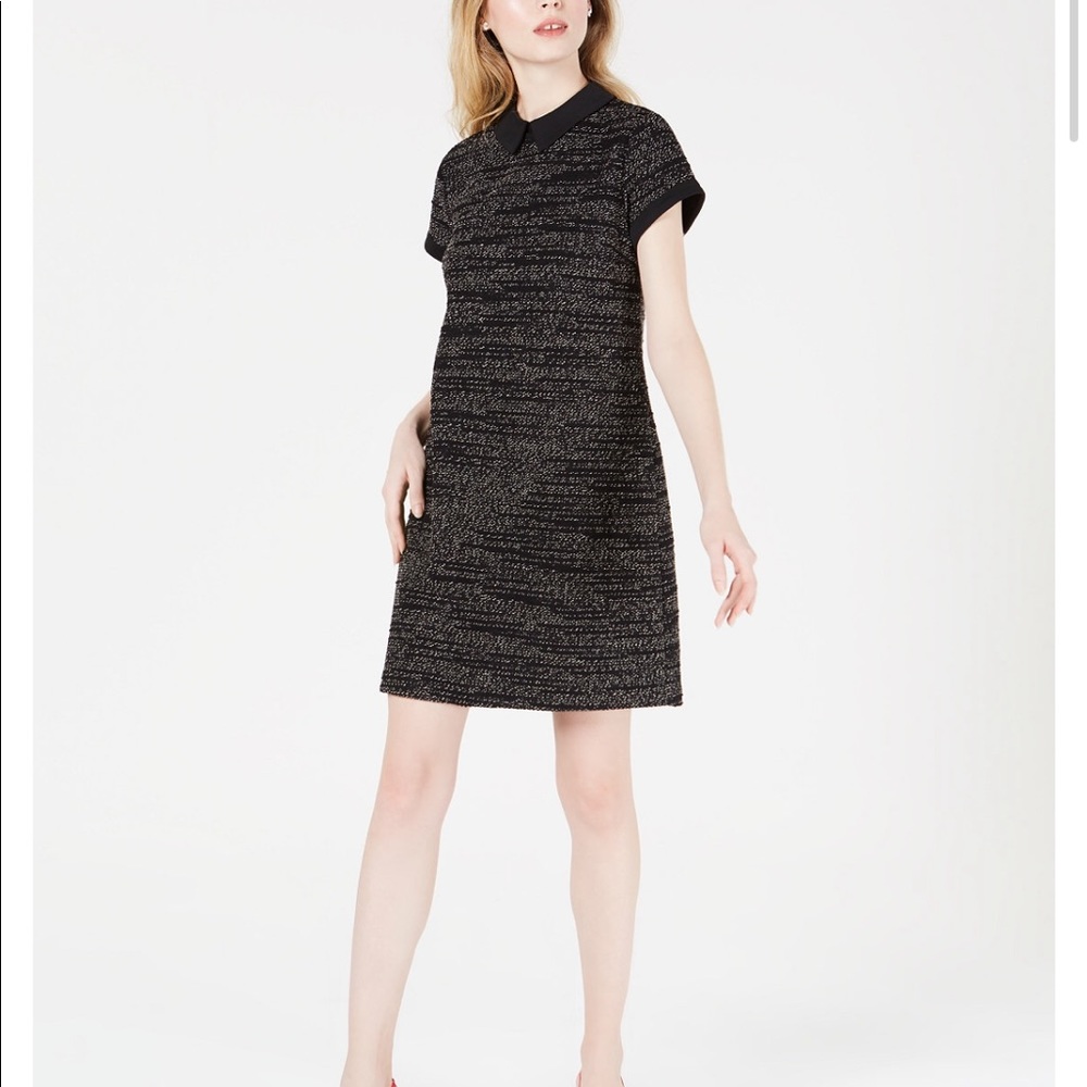 Collared Printed Shift Dress